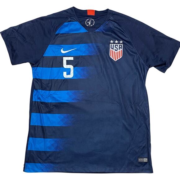 Nike Other - Nike Womens 2018 Team USA #5 O'Hara Away Soccer Jersey Dri-Fit  XL Blue